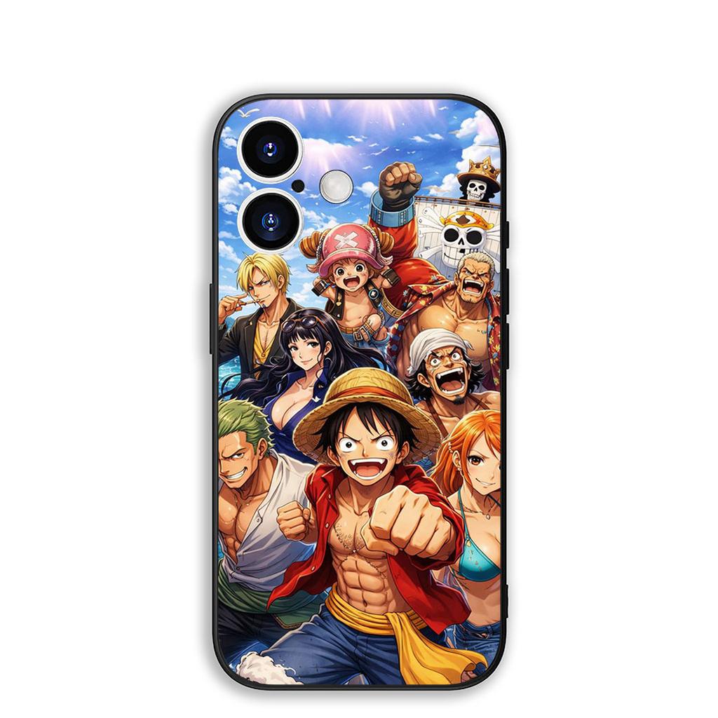 Cover for Apple iPhone 16 15 14 11 Pro Max 6 7 8 Plus + SE2 SE3 SE 2022 2020 8+ Phone Case Luffy One Pieces Roronoa Zoro Sanji