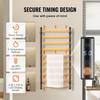 10-Bar Towel Warmer Rack Wall Mounted Heated Towel Rack for Bathroom Black