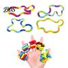 Twisted Loop Toy 2/4/6Pcs Stress Relief Plastic Focus Aid Hand Finger Handheld Fidget Gadget Flexibility Training Portable Educational Twisting Twist