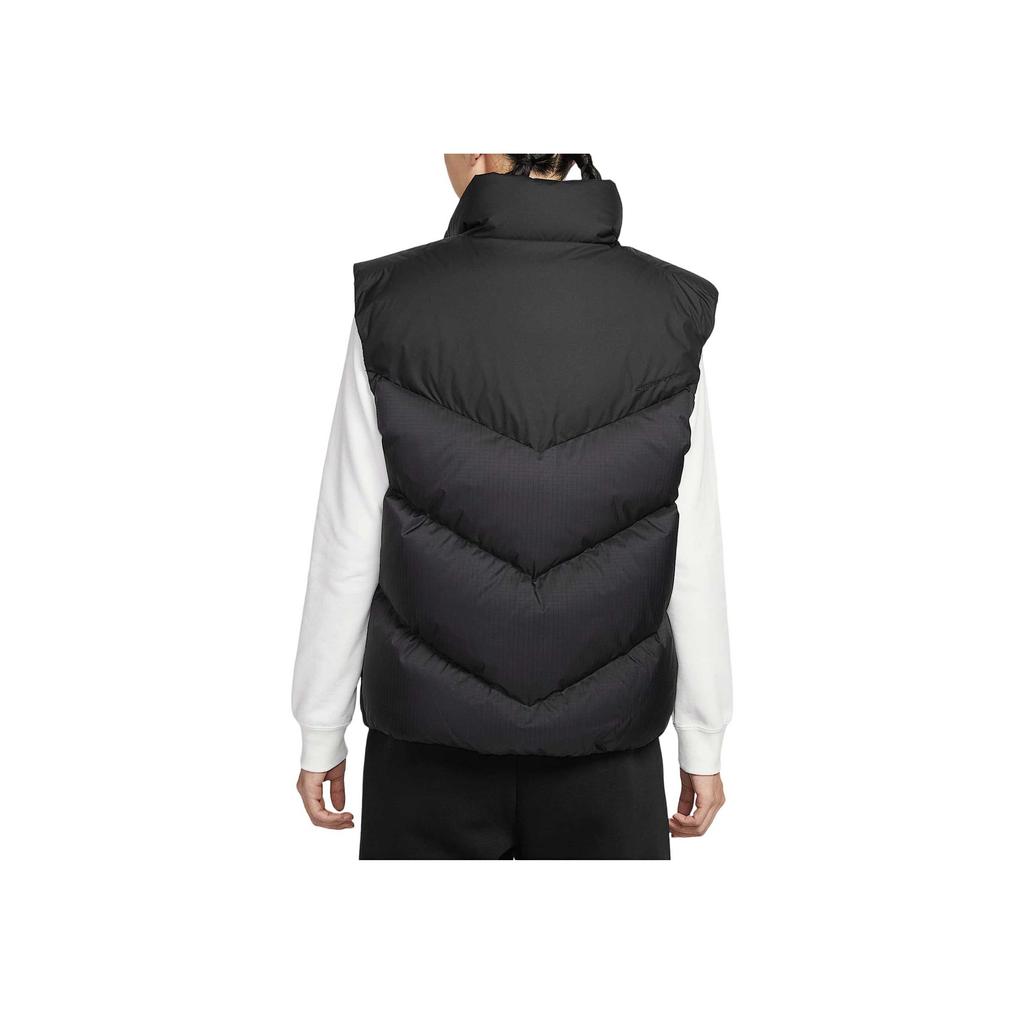 Nike Solid Color Zip Sleeveless Warm Windproof Waterproof Down Vest Women vests HV5238-010