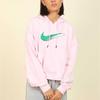 Nike Women's Casual Short Hoodie Sweatshirt in Pink