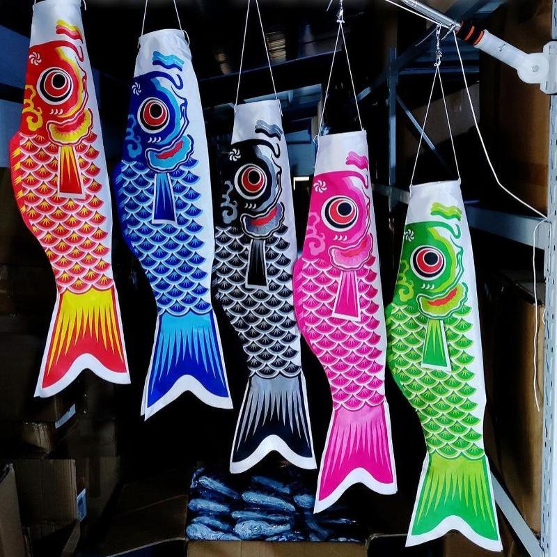Colorful Japanese Style Windsock Carp Wind Sock Flag Mini Koinobori Gift Fish Wind Streamer Home