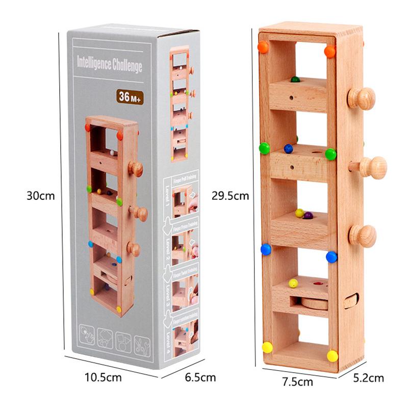 Sfida Intellettuale per Bambini Gioco di Ostacoli Allenamento Concentrazione Montessori Abilità Motorie Fini Sviluppo Cerebrale Giocattolo Creativo Regalo