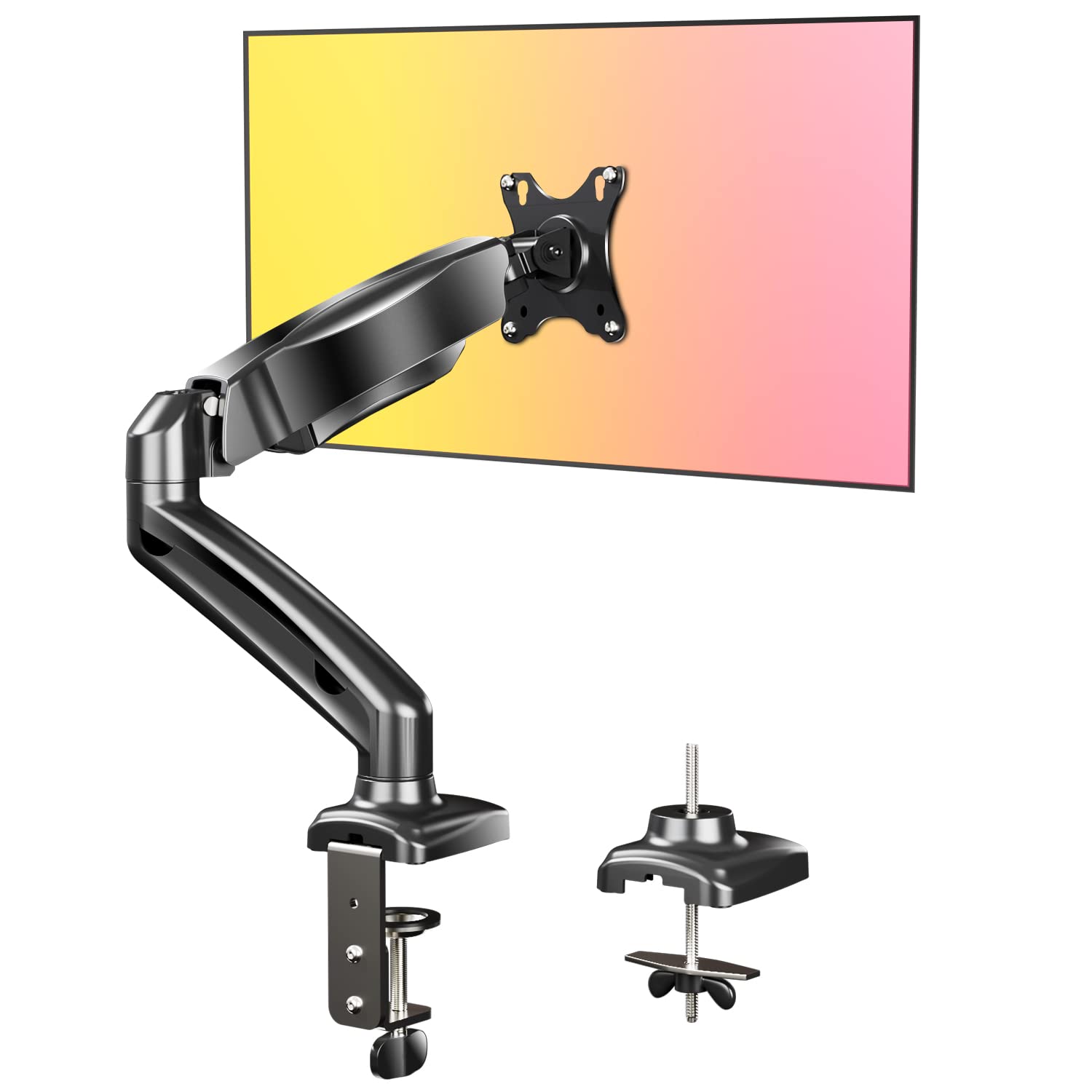 

Monitor Single Monitor Dual Display Gas Compatible with Inch Weight Capacity LCD Display Monitor Stand, Arm, Arm, Built-in High-Quality Spring,