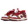 Nike Dunk Low PRM Low top Skateboard Shoes Women's White Red Gold FJ4555-100(Team-)-Random packaging bags