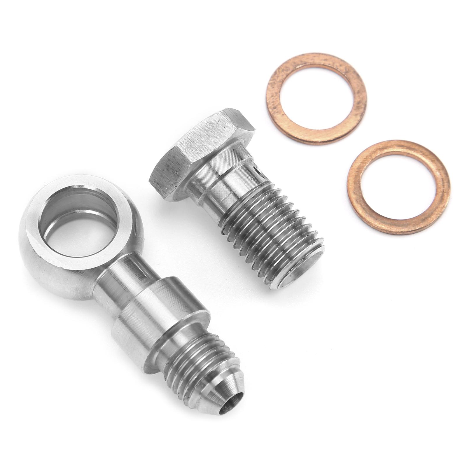 

Комплект болтов-банджо для подачи масла M12 Подходит для турбокомпрессора SAAB TD04 Garrett GT12 Турбина Сторона охлаждающей жидкости