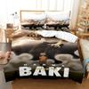 Baki Hanma Bedding Set Single Twin Full Queen King Size Bed Set Adult Kid Bedroom Duvetcover Sets 3D Print Anime Bed Sheet Set