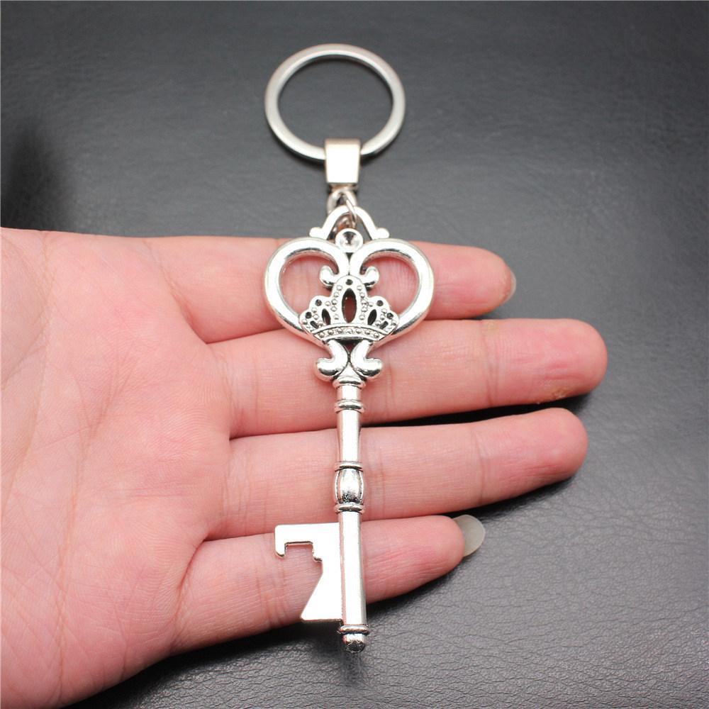 Punk Airplane Gear Steampunk Themed Antique Bronze Metal Keychain with 30mm Ring for Boys Bag Charm