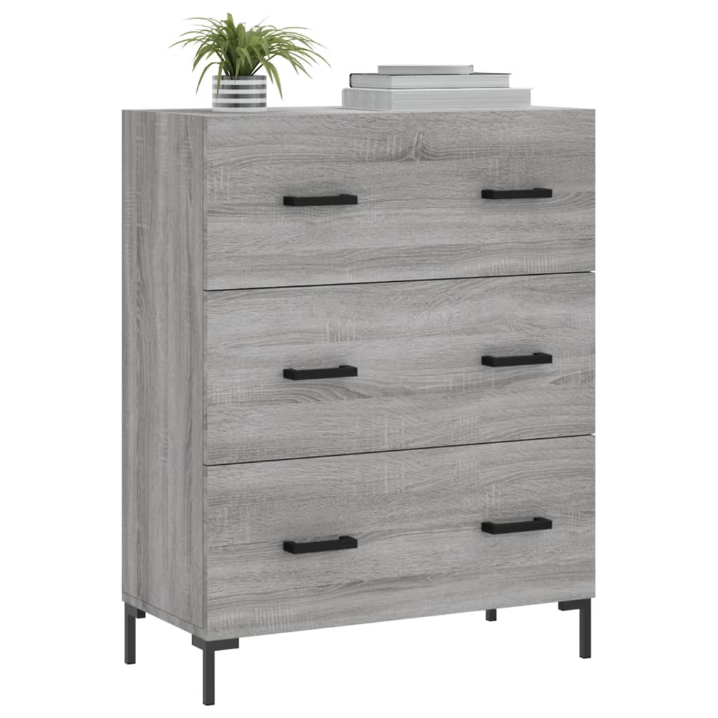 Sideboard Gray Sonoma 69.5 x 34 x 90 cm Particleboard