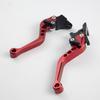 CNC 6 Position Adjustable Motorcycle Brake Clutch Levers,Short Aluminum Alloy Handlebar Lever Scooter Motorbike Mod Parts