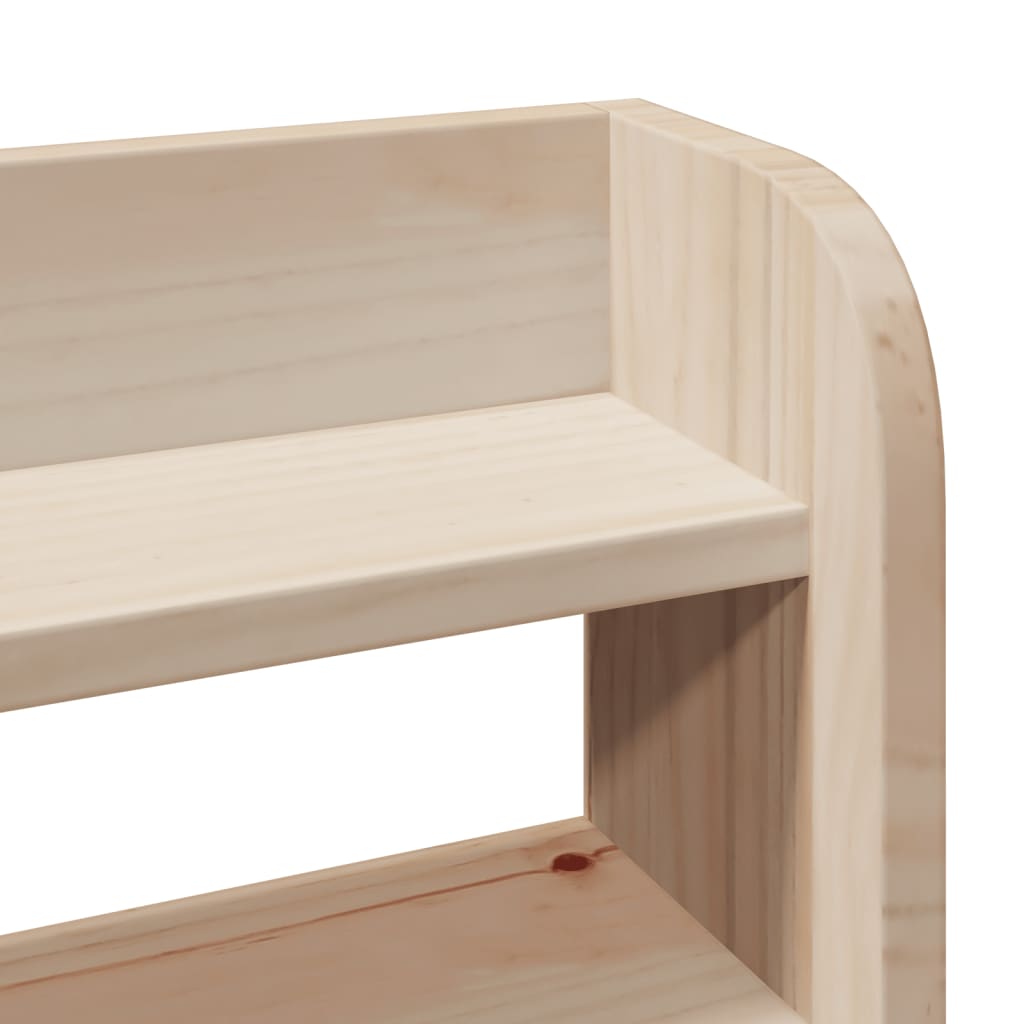 Wooden Bed Frame with Headboard Without Mattress 135 X 190 Cm