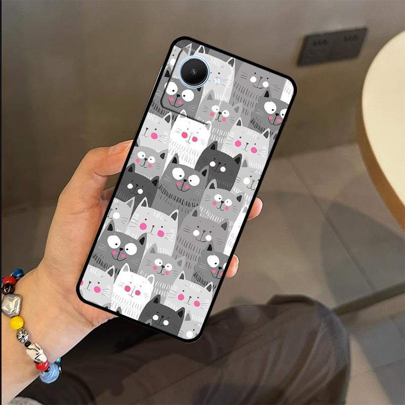 Funny Cat Collage Case For Realme C63 C61 C55 C51 C53 C25 C65 C67 C71 C75 GT6 GT7 Pro 11 12 13 14 15 Pro Plus