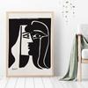 Picasso Całus Abstrakcyjne Postacie Plakat Wtopiony w Twarz Sztuka Ścienna Druki Obrazów Malowidło na Płótnie Dekoracja Salonu Wystrój Domu