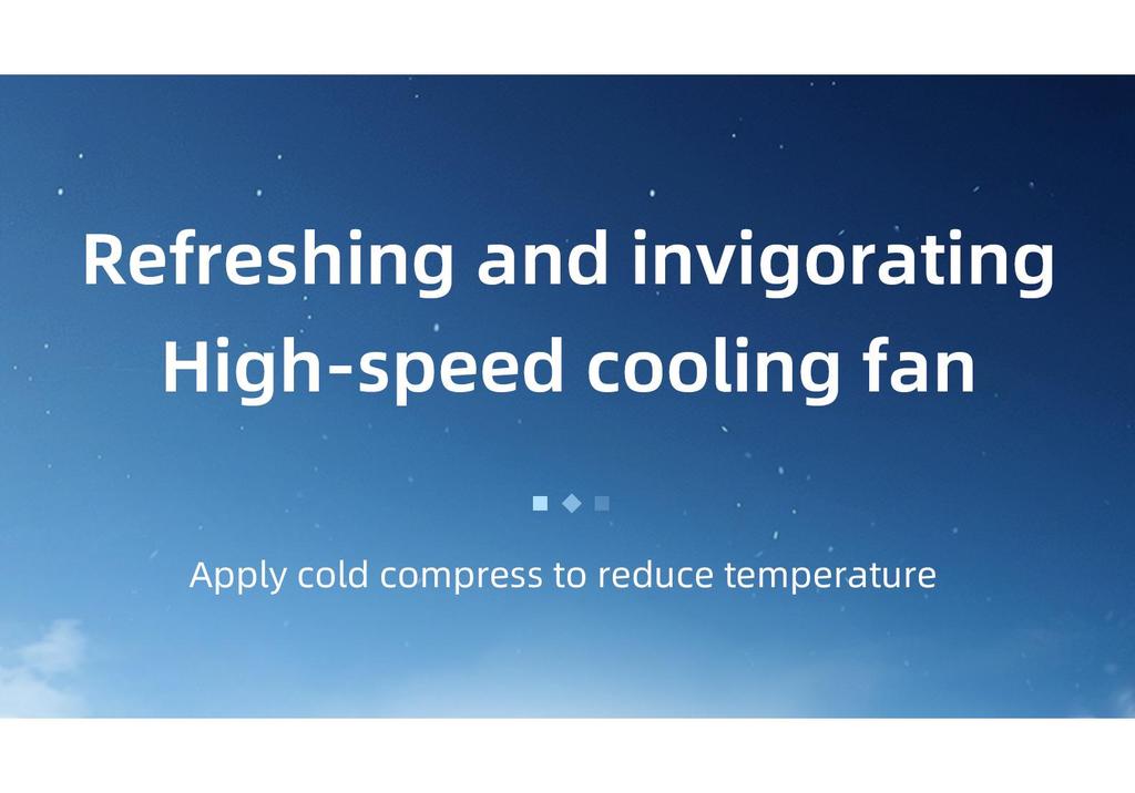 Ice Pack Portable High-Speed Cooling Fan for Outdoor & Home Use, Large Fan with Customizable Logo