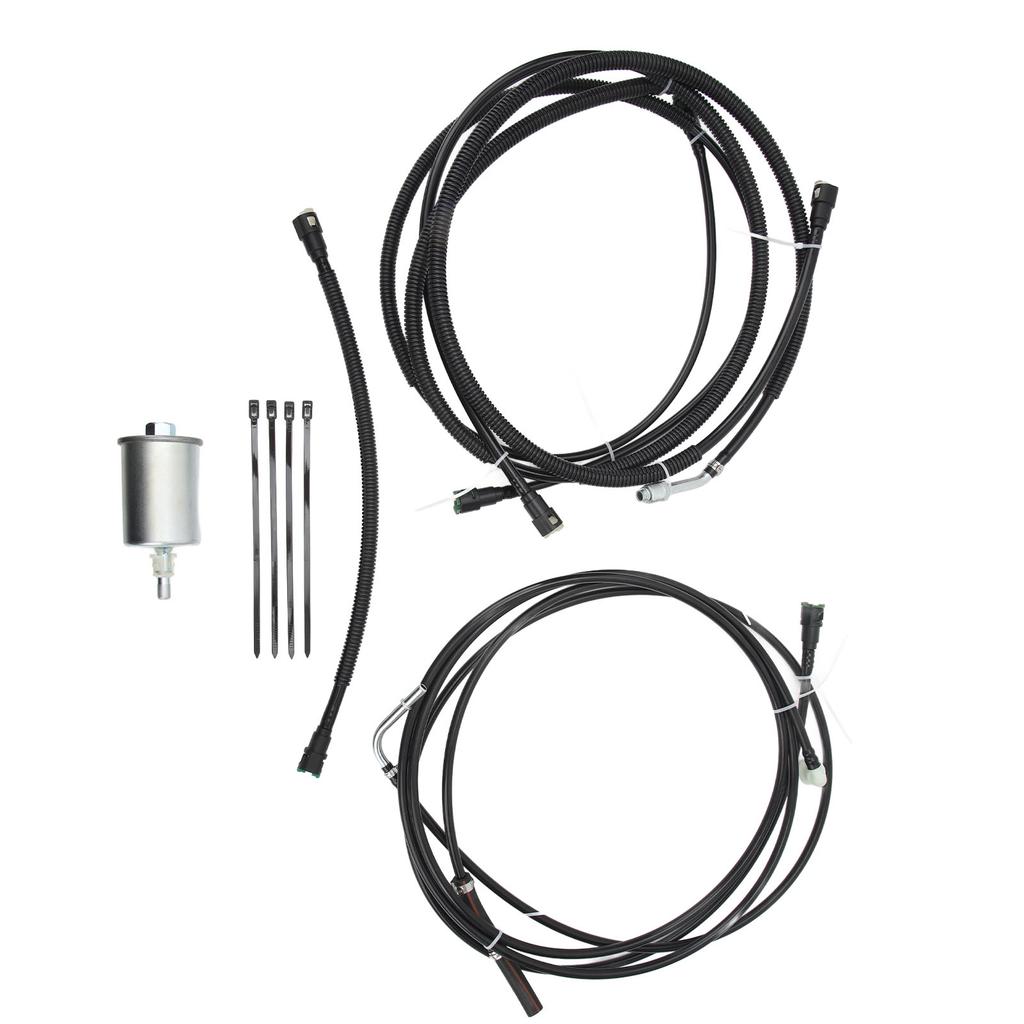 Fuel Line Kit FL FG0810 Nylon Flex Fuel Lines with Fuel Filter Replacement for YUKON TAHOE SUBURBAN 5.3L 2002 To 2004