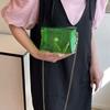 Pvc Transparent Crossbody Bag Candy Color Mini Lipstick Bag Fashion Jelly Shoulder Bag  Shopping