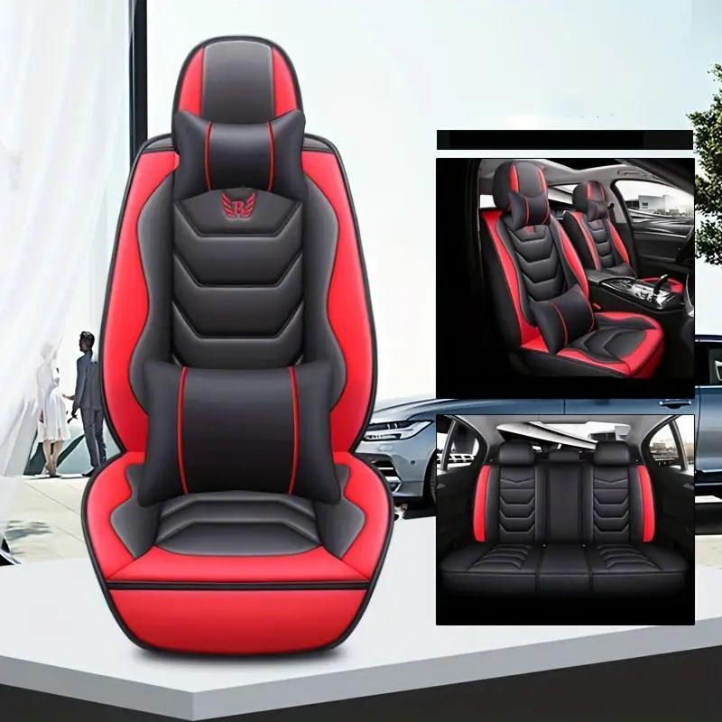 Universal PU Leather Front Car Seat Cover Durable&Breathable Cushion Mat Waterproof Protect Cushion Auto Seat Cover 1PC