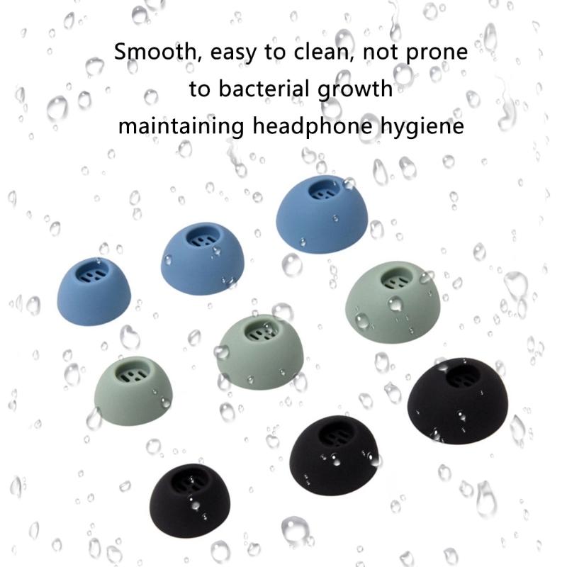 Sweatproof Silicone Earpieces Earbud Covers Sleeve Long Wear Comfort Soft Ear Tips, Noise Isolating for Buds 3 Earphones