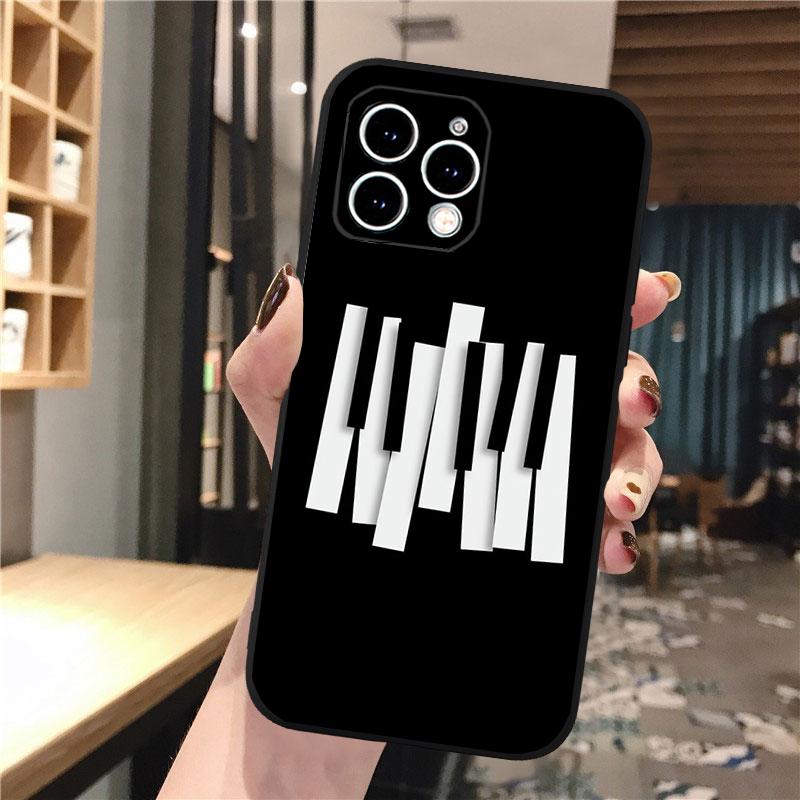 Music Piano Phone Case For iPhone Samsung Galaxy Redmi Xiaomi Oppo OnePlus Note S A 7 8 9 10 11 12 13 14 20 21 22 23 53 54 Pro Max Plus Ultra TPU Soft