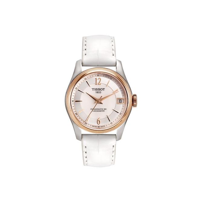 TISSOT Women s Halo Collection Watch T108.208.26.117.00 White Strap