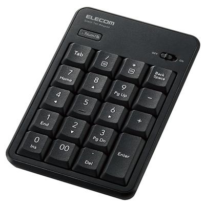 Elecom Numeric Keypad Bluetooth Quiet Design Antibacterial Compatible with Black Windows/Chrome OS/macOS TK-TBM023SKBK