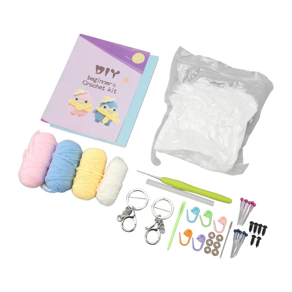 Pinguïn Haakpakket Set van 2 Pinguïns Makkelijk te Leren DIY Interessant Beginners Haakpakket voor