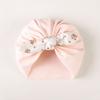 Cartoon Baby Fetal Cap 0-5 Months Newborn Turban Hat Windproof Boneless Muslin Hat  Toddler