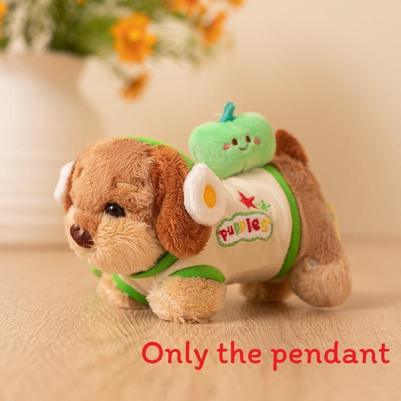 Burger Sausage Cute Dog Hamburger Nest Plush Toy Pendant Keychain Children For