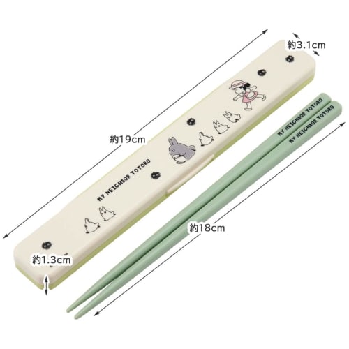 Skater Chopsticks Chopsticks Box Set My Neighbor Totoro March Studio Ghibli 18cm Antibacterial Adults Made in Japan ABC3AG-A