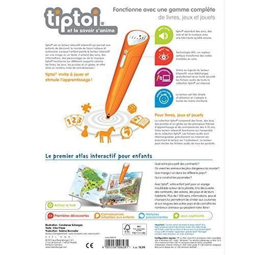 Ravensburger 00628 - Jeu Éducatif Électronique - Livre - Mon Premier Atlas Tiptoi 00628