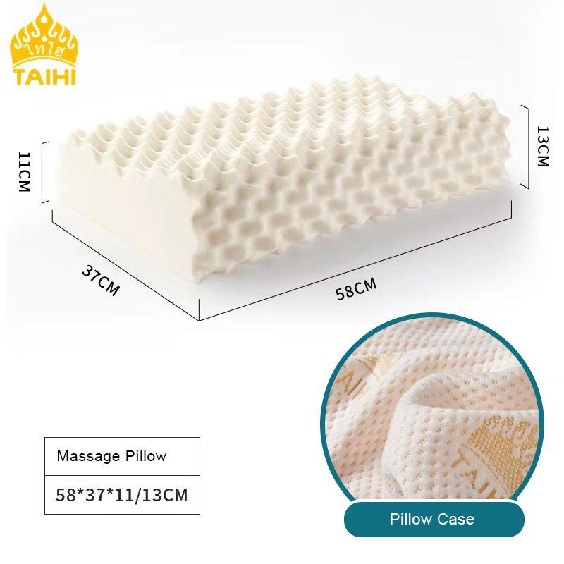 Orthopedic Latex Pillow Thailand Pure Natural Massage Memory Ergonomic Cervical Neck Pain Pillows For Sleeping For Bedroom