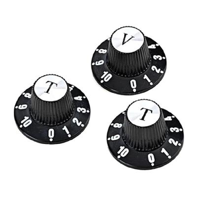 3Pcs Guitar Potentiometer Control Knobs Electric Guitar Volume Tone Knobs for Electric Guitar Bass Sound Tuning Control