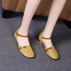 Damen elegante braune leichte Slip-On-Schuhe mit quadratischem Absatz für das Büro, Karrierefrau, lässiger Komfort, schwarze Sommerschuhe ab228