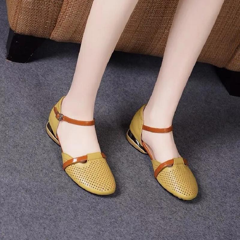 Damen elegante braune leichte Slip-On-Schuhe mit quadratischem Absatz für das Büro, Karrierefrau, lässiger Komfort, schwarze Sommerschuhe ab228