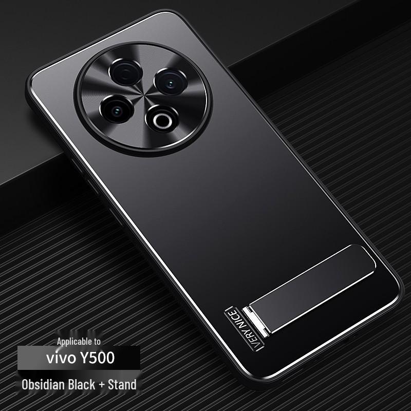 Compatible with VIVO X300Ultra, Y600Pro Metal Frosted, and iQOOZ11, This Protective Phone Case Offers Full Coverage with a Bracket Design.