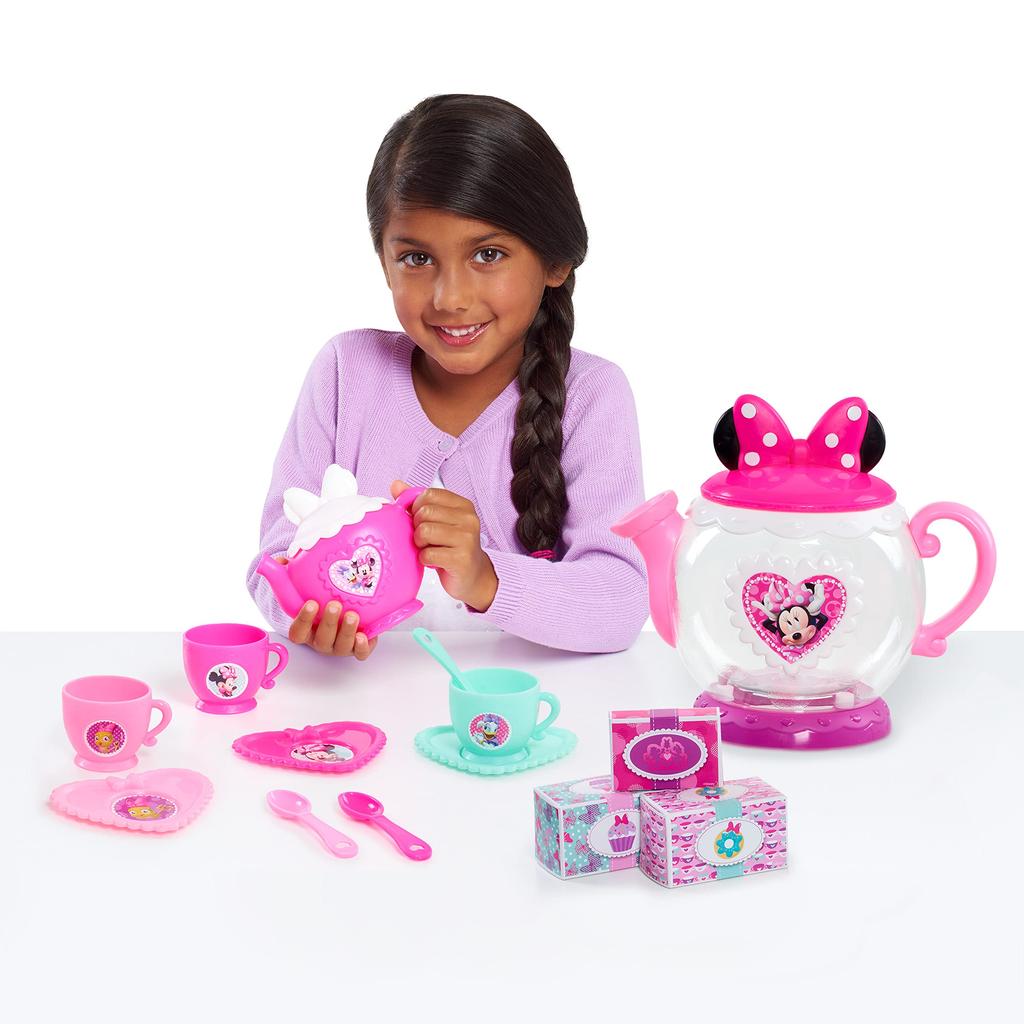 Minnie Happy Helpers Terrific Teapot Set, Multicolor Minnie Mouse Terrific Teapot, Kids Pretend Play Tea Set [Parallel Import]