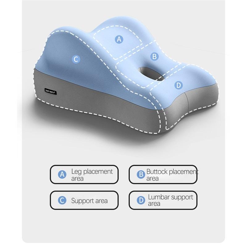 7 in 1 Multifunctional Slope Pillow Butt Cushion for Couples Pregnanly Pillow To Read in Bed Waist Cushion At Home Sitting Blue