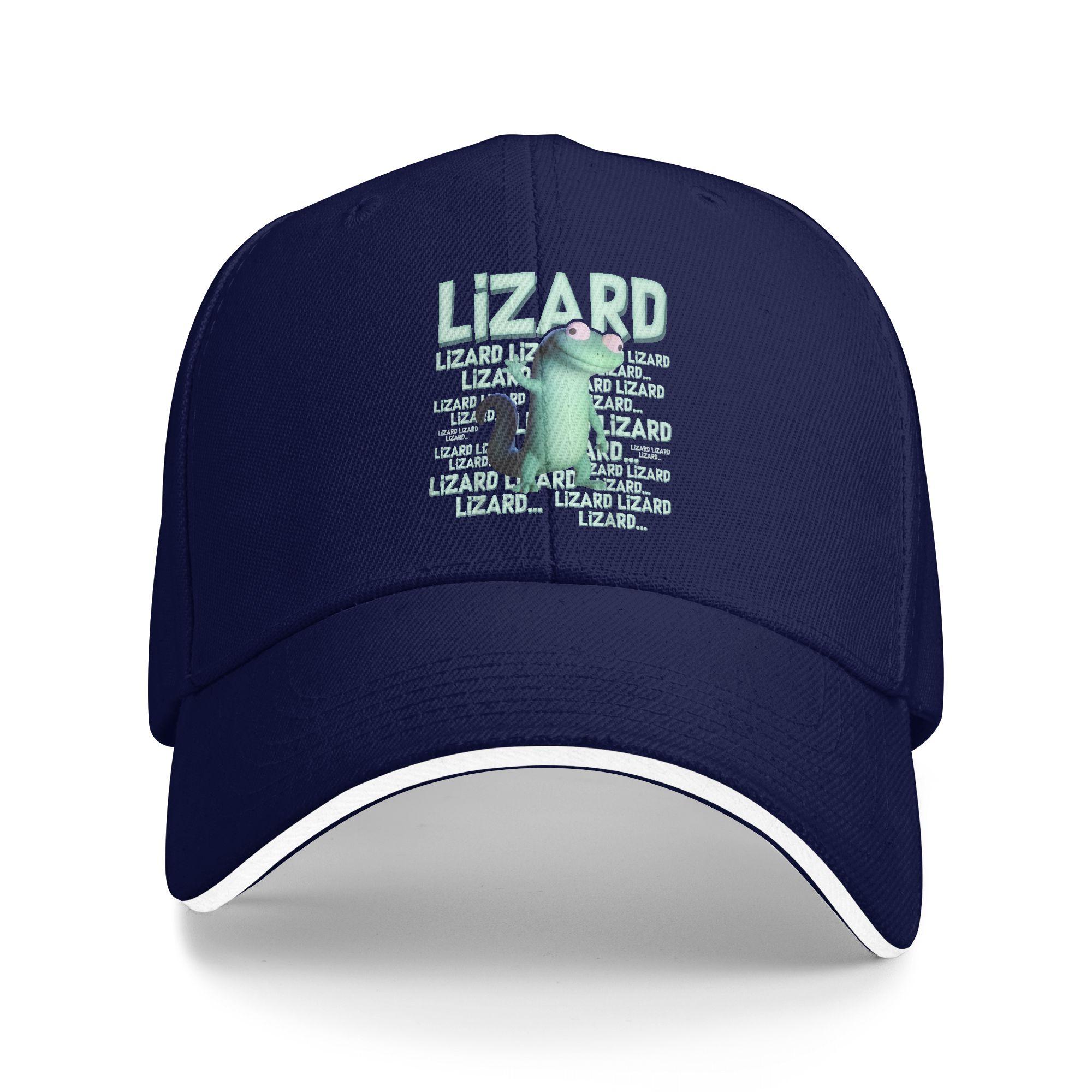 

Lizard Lizard Lizard Weirdcore Tom Lizard Baseball Cap Casual Sandwich Hats Unisex Style Adjustable Hats Cap Sport One Size темно-синього кольору