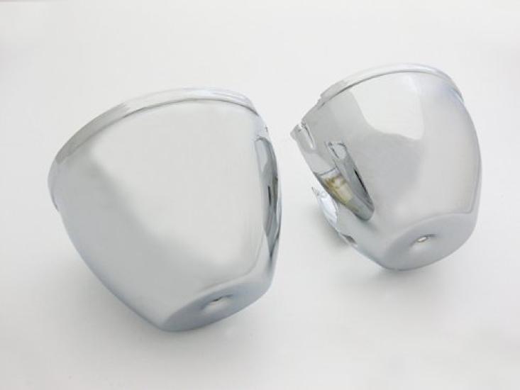 Крышка приборной панели для хромированных Z1/Z2/Z750FX, нижняя, хромированная, 77-2024
