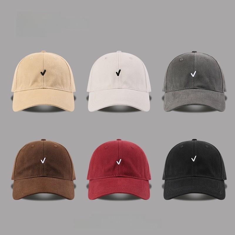 Cotton Baseball Cap With Embroidered Letters For Casual Outdoor Summer Wear