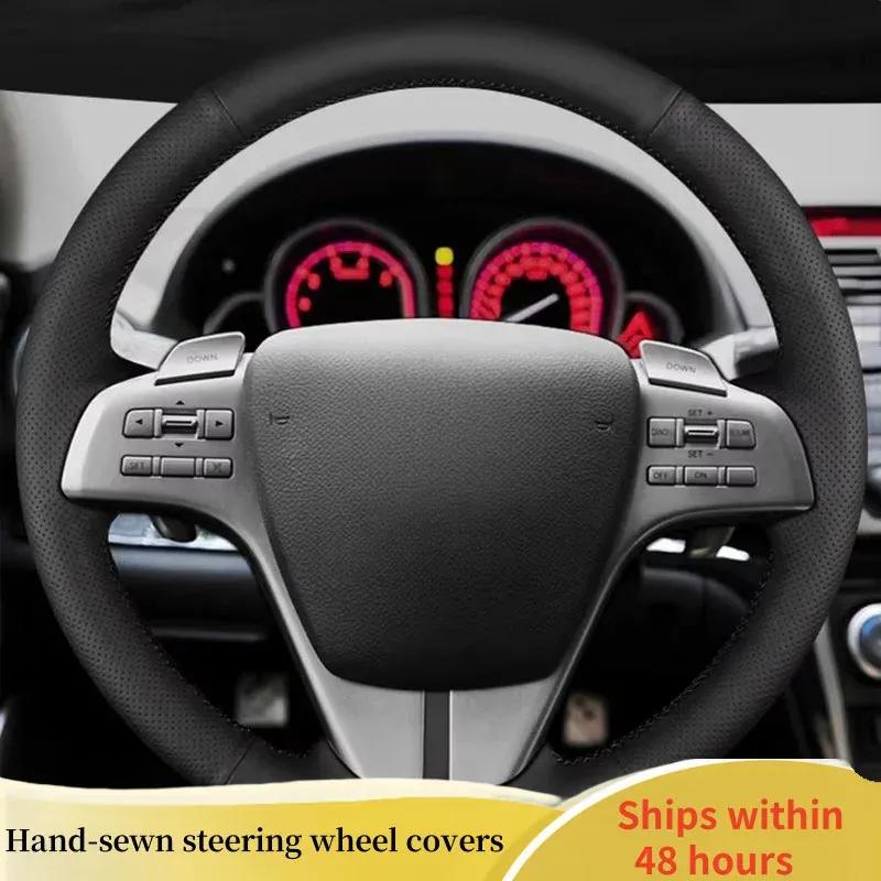 Leather Car Steering Wheel Cover For Mazda 6 Atenza 2009 2010 2011-2013 Auto Steering Wheel Cover Car Accessory
