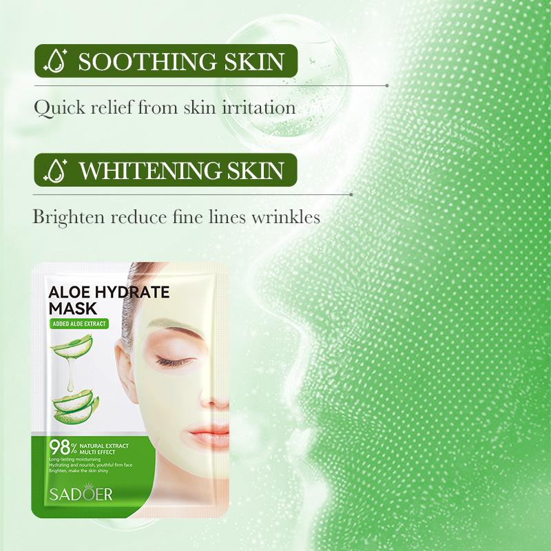 Aloe Vera Essence Mask Nährende und feuchtigkeitsspendende Pflanzenmaske