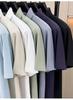 Four Way High Elasticity Zero Restraint Men's Jacquard Casual Polo Shirt Made of Jinammonia Ice Silk