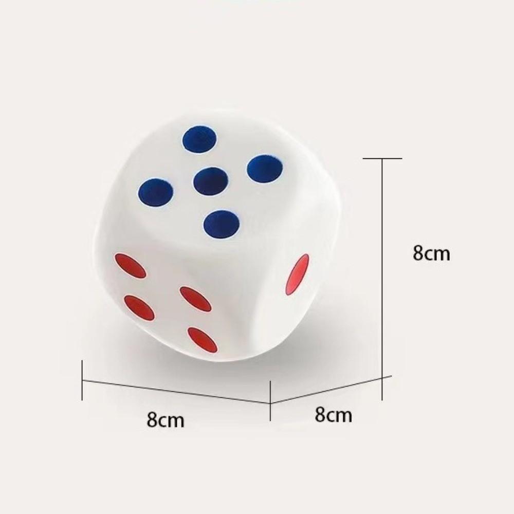 6-Sided Dice Stress Relief Toy PU Mahjong Shape Toy Soft Slow Rising Squeeze Toy for Decoration