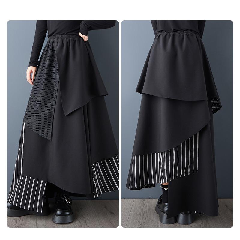 DIMANAF 2025 Mărimi Mari Toamnă Iarnă Femei Fuste Lungi Modă Doamnă Pantaloni cu Talie Elastică Haine Oversize