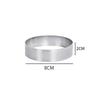 5-10cm Round Stainless Steel Tart Ring Heat-Resistant Perforated Molds DIY Fruit Pie Tartlet Doughnut Mold Kitchen Cake Tools