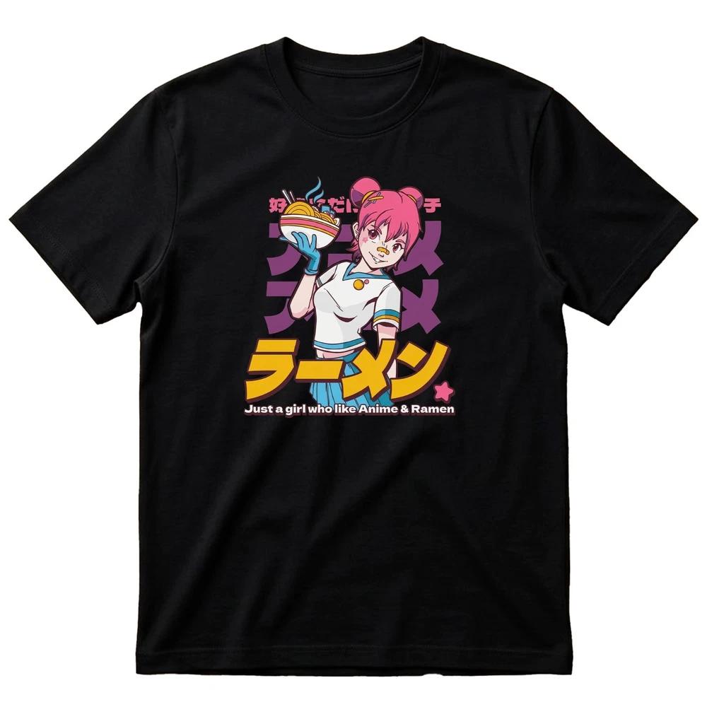 Anime T Shirt RaUnisex Girl Unisexga Japanese Geek Regular Fit Tee Gift For Her S