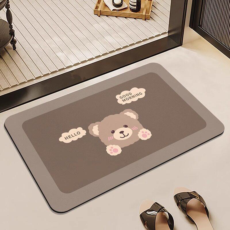 

Cartoon Diatom Non-slip Quick-dry Door Mat – Dirt-resistant, Easy Clean, Water-Absorbent Bathroom Floor Mat 40*60cm