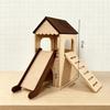 Large Wooden Hamster Cage With Clear Acrylic Panels Ventilated Escape-Proof Design Syrian Dwarf Hamsters