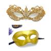 Mask Couple Halloween Set With Rhinestones And Lace For Holiday Party Costumes